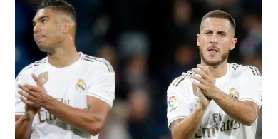 ريال مدريد يعلن إصابة هازارد وكاسيميرو بكورونا