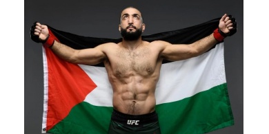 الفلسطيني بلال محمد بطلاً للعالم في بطولة UFC ويهدي فوزه لغزة