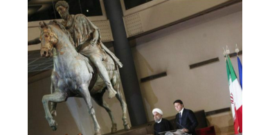 إيطاليا تغطي التماثيل العارية وتمنع الخمور في المآدب الرسمية احتراما للرئيس الإيراني