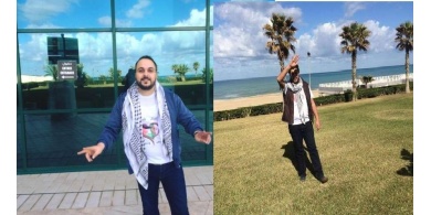 بالفيديو: قاسم النجار وشادي البوريني يحملان هدية من الشعب الفلسطيني إلى "الجزائر"