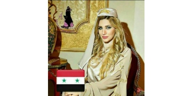 شاهد بالصورة&hellip;ملكة جمال سورية ترسم &ldquo;تاتو&rdquo; بمكان غريب على جسدها لتدعم بلدها !