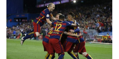 برشلونة يهزم إشبيلية ويعانق كأس الملك (فيديو)