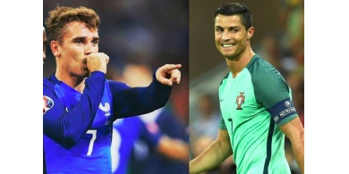 نهائي يورو2016|منتخبا فرنسا والبرتغال أكثر من جريزمان ورونالدو
