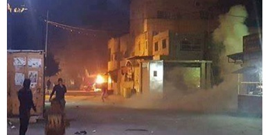 بالصور..إصابات بالاختناق في مواجهات مع قوى الأمن بمخيم جنين
