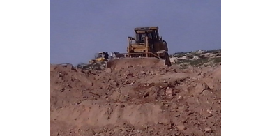 المستوطنون يشرعون بتجريف 40 دونما جنوب نابلس