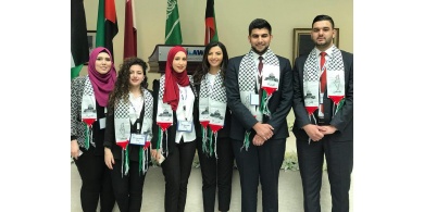 "بيرزيت" تفوز بالمركز الأول في مسابقة المحكمة الصورية بالكويت