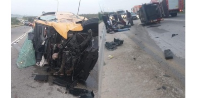 8 إصابات في حادث سير جنوب نابلس