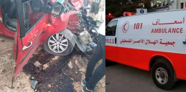 مصرع مواطن وإصابة أخرين بحادث سير شرقي نابلس