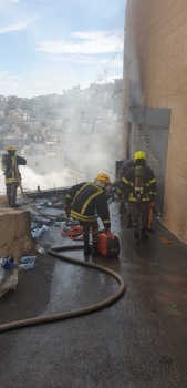 سرعة الاستجابة تحول دون احتراق محل تجاري في بيت لحم