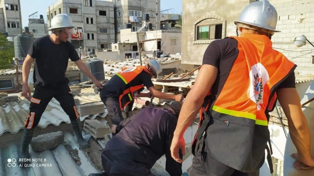 إخلاء منازل وغرق عدد اخر نتيجة الامطار بقطاع غزة