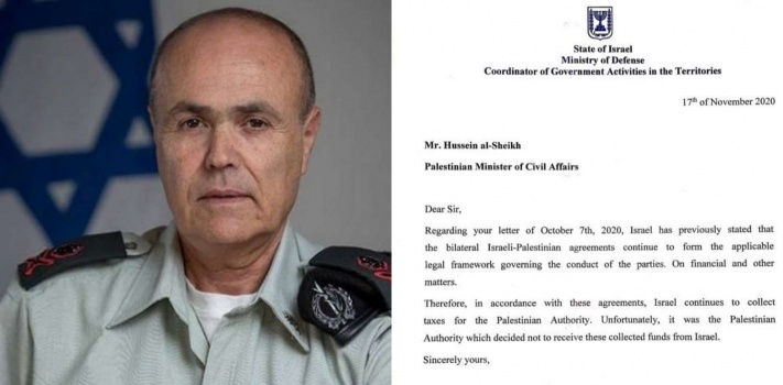 الكشف عن الرسالة التي ارسلتها اسرائيل للقيادة الفلسطينية لاعادة العلاقات بين الجانبين