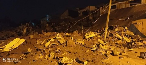 صور.. إصابتان في سلسلة غارات استهدفت مواقع للمقاومة بقطاع غزة