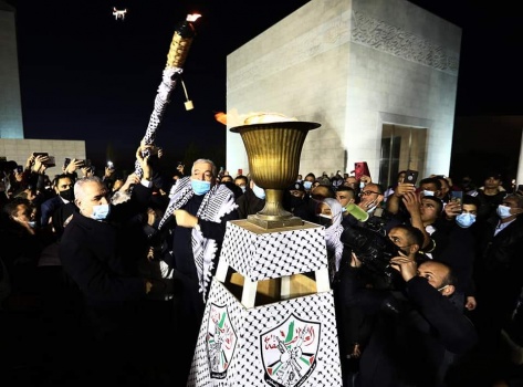 نيابة عن الرئيس: العالول يوقد شعلة الانطلاقة الـ56 للثورة الفلسطينية
