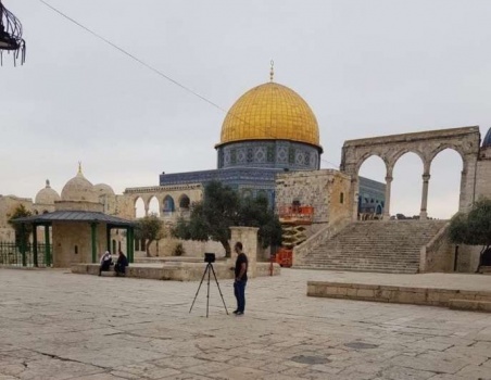 صور: مستغلاً اغلاق كورونا.. الاحتلال ينفذ أعمال مسح في الأقصى