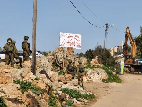 للمرة الثانية.. الاحتلال يهدم 11 (كشكًا) في عانين غرب جنين