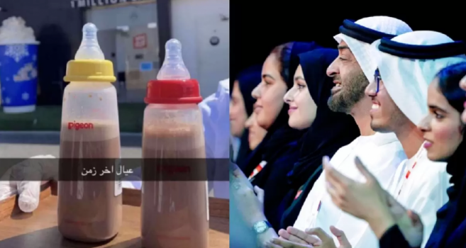 جدل كبير.. مطعم في دبي يقدم القهوة في زجاجات حليب الأطفال!