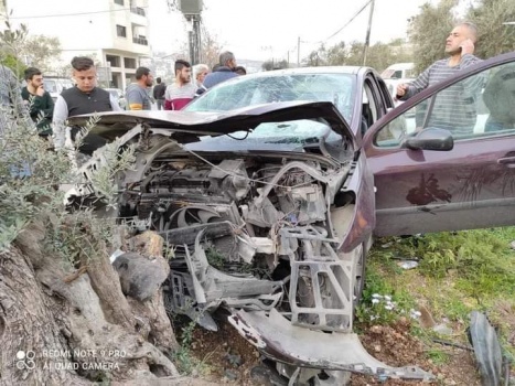 مصرع مسن وإصابة آخرين بحادث سير بنابلس