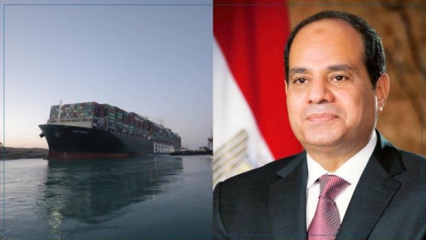 السيسي: المصريون نجحوا في إنهاء أزمة السفينة الجانحة