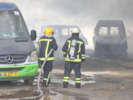 حريق كبير يأتي على 10 مركبات في بلدة برطعة جنوب جنين