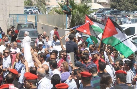 دعما للقدس- تظاهرة في عمان لطرد السفير الاسرائيلي من الاردن