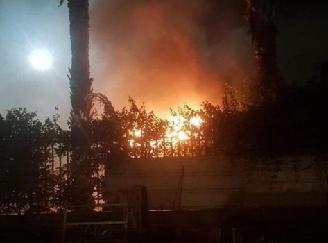 إحراق مركزًا للشرطة الإسرائيلية بقلنسوة