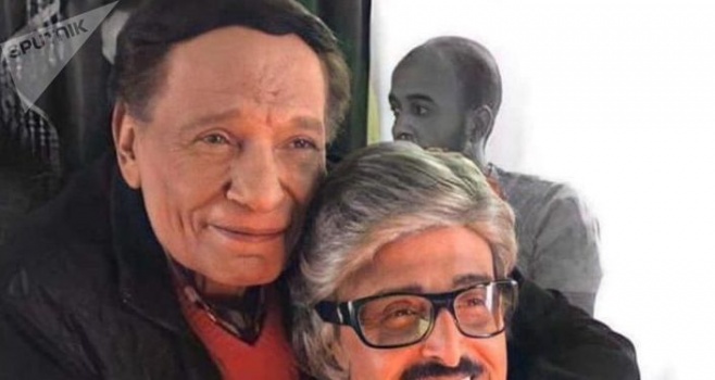 عادل إمام يودع سمير غانم بحزن شديد ويشارك "أجمل صور الصداقة والحب"