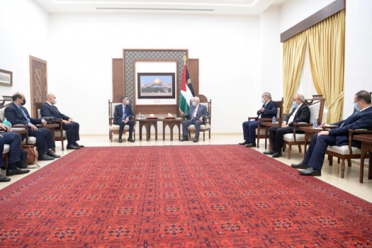 ماذا جاء خلال لقاء الرئيس عباس بالوفد الأمني المصري؟