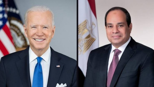 السيسي يناقش مع بايدن سبل إحياء عملية السلام