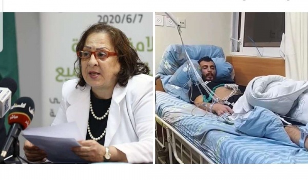 وزيرة الصحة تطالب بالتدخل لإنقاذ حياة الأسير أبو عطوان وتحويله لمستشفى فلسطيني للعلاج