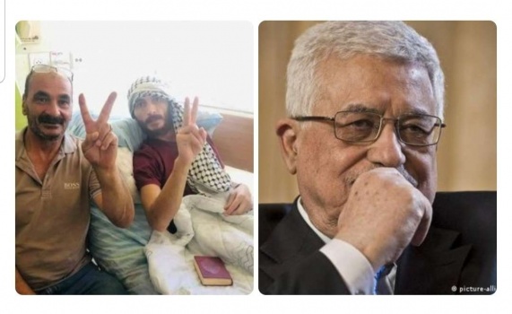 الرئيس يهاتف والد الأسير المضرب الغضنفر أبو عطوان