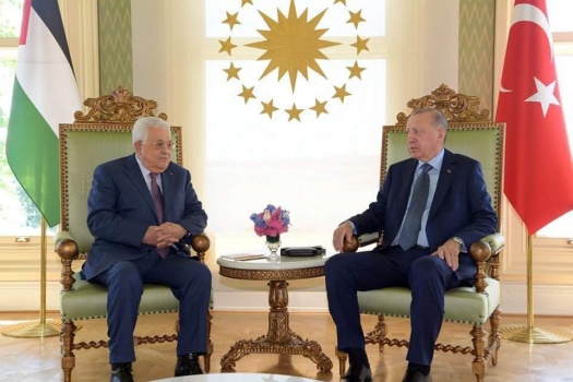 "استغرق ساعة و15 دقيقة".. انتهاء لقاء أبو مازن وأردوغان في اسطنبول