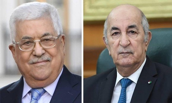 الرئيس الجزائري للرئيس عباس: فلسطين في ضمير ووجدان كل جزائري ولن نتخلى عنها وعن شعبها