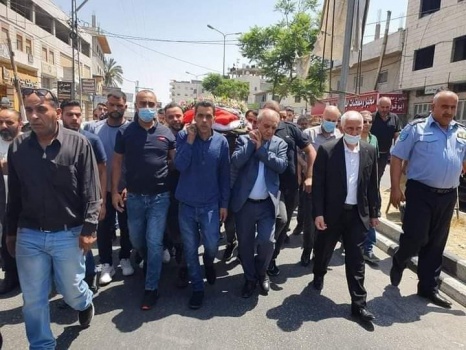 تشييع جثمان المناضلة فاطمة الجعفري في بيت لحم