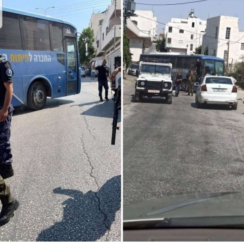 الأجهزة الأمنية تعيد حافلة تقل جنودا إسرائيليين دخلت الخليل بالخطأ