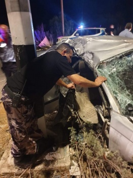 مصرع مواطنة واصابة 5 أخرين بحادث سير ذاتي شرق طولكرم
