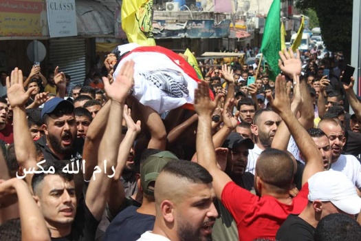 جماهير غفيرة تشيع جثمان الشهيد ضياء الصباريني في جنين