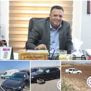 من بينهم نقيب الصحفيين ...إصابات بحادث سير جنوب جنين