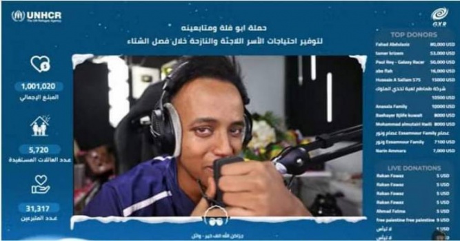(أبو فلة) يجمع مليون دولار لصالح اللاجئين