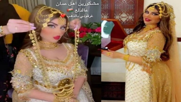 فيديو| الكويتية حليمة بولند مغطاة بالذهب!!