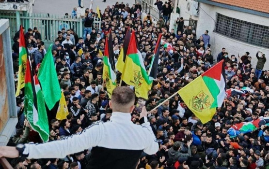 جماهير غفيرة من أبناء شعبنا تشيع جثامين شهداء نابلس الثلاثة
