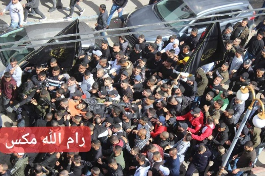 تشييع جثماني شهيدان في مخيم جنين