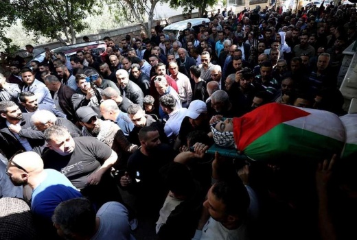صور..جماهير شعبنا تشيع جثمان الشهيد محمد عساف في قلقيلية