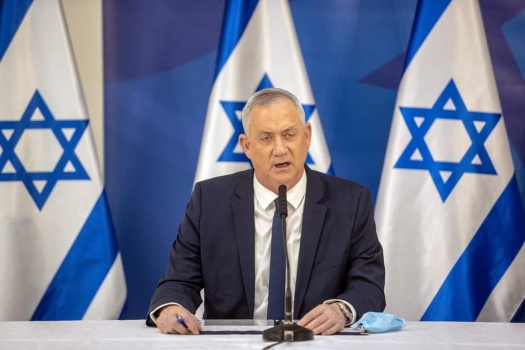 غانتس: من الصعب التوصل إلى حل سلمي مع الفلسطينيين