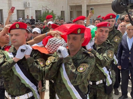 تشييع جثمان الشهيد يحيى عدوان في قلقيلية
