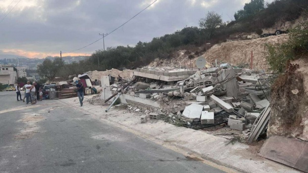الاحتلال يهدم منزلا في بلدة سبسطية