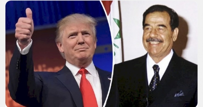 ما حقيقة فيديو مكالمة ترامب مع صدام حسين؟