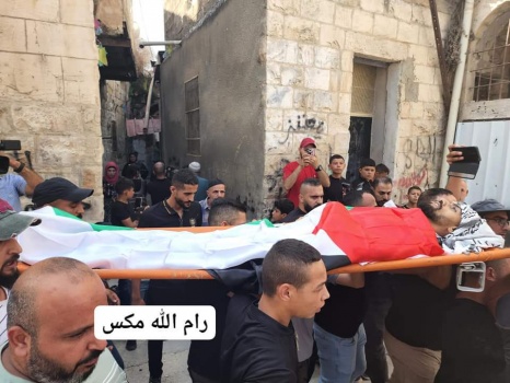 صور...تشييع جثمان الشهيد سباعنة في جنين