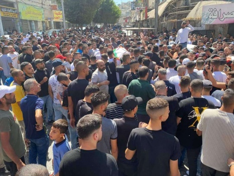 جماهير حاشدة تشيع جثامين الشهداء الأربعة في جنين