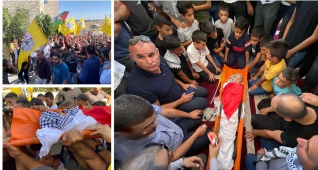 جماهير شعبنا في بيت لحم تُشيع جثمان الشهيد الطفل ريان سليمان