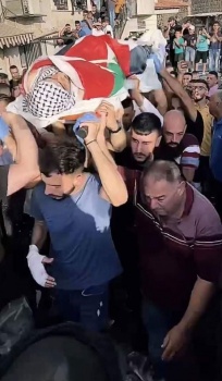 العيزرية تودع شهيدها فايز دمدوم